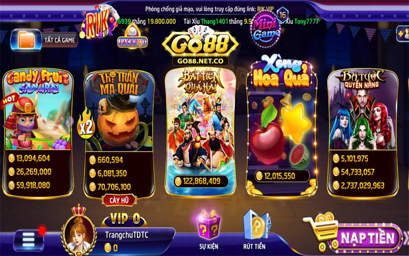 Danh mục slots game nổ hũ có giá trị thưởng lên đến hàng tỷ đồng