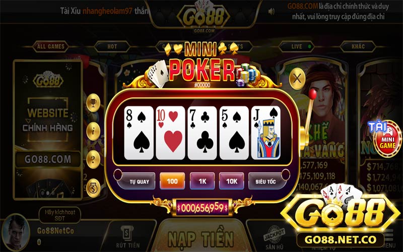 Game bài Poker thu hút hàng triệu game thủ tham gia