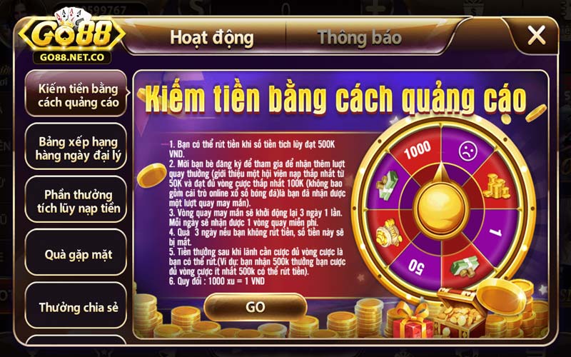 Giới thiệu bạn bè thành công nhận vòng quay may mắn