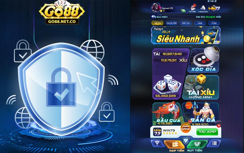 Hệ thống bảo mật tối tân khi truy cập link Win79 chơi game