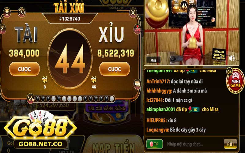 Live Casino Go88 mang đến trải nghiệm giải trí trực tuyến đỉnh cao